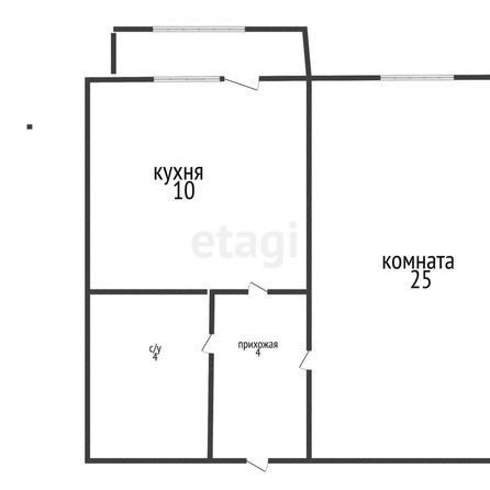 
   Продам 1-комнатную, 44.1 м², Ангарская ул, 29/1

. Фото 8.