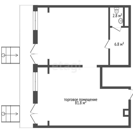 
   Сдам офис, 90.8 м², Аэродромная ул, 2

. Фото 4.