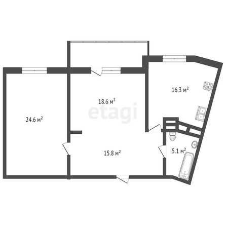 
   Продам 2-комнатную, 78.2 м², Гаврилова П.М. ул, 27/1

. Фото 16.