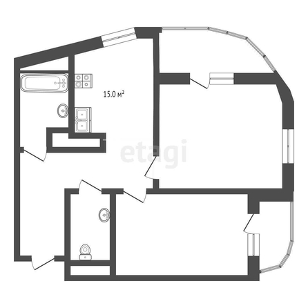 
   Продам 2-комнатную, 59.1 м², Воронежская ул, 47/11

. Фото 26.