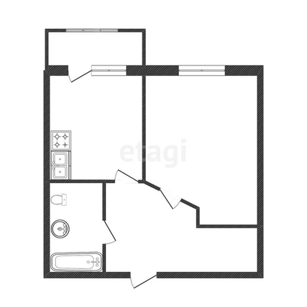 
   Продам 1-комнатную, 50 м², Шумана ул, 3

. Фото 13.