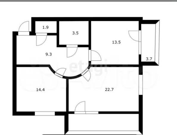 
   Продам 2-комнатную, 64.4 м², Яна Полуяна ул, 43

. Фото 16.