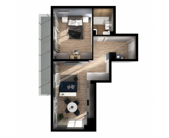 
   Продам 1-комнатную, 55.4 м², Калинина ул, 150 к22

. Фото 2.