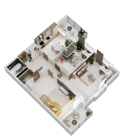 
  Продается 3-комн. квартира, 89.18 м², ЖК Золотой Берег, литер 5
. Фото 1.