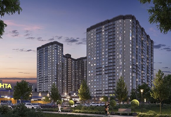 
  Продается 2-комн. квартира, 54.67 м², ЖК Гулливер, литера 3
. Фото 2.