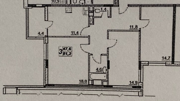 
  Продается 3-комн. квартира, 81 м², Ленина ул, д. 180Ак2
. Фото 5.