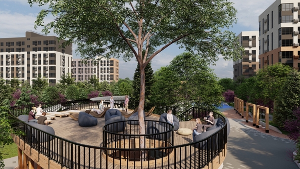 
  Продается 1-комн. квартира 37.56 м², в ЖК Зеленая территория, литера 1.3. Фото 36.