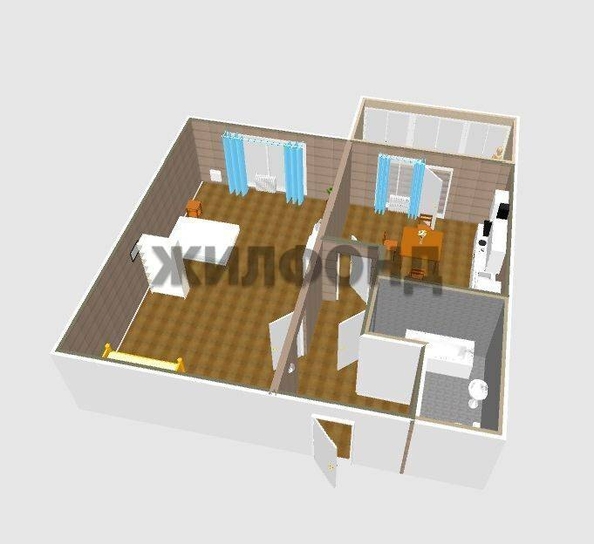 
  Продается 1-комн. квартира, 39.2 м², Бульварное Кольцо ул, д. 21
. Фото 14.