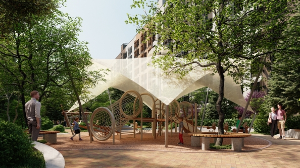 
  Продается 1-комн. квартира, 37.64 м², ЖК Зеленая территория, литера 1.2
. Фото 19.