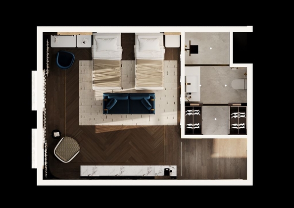 
  Продается номер в отеле 37.3 м², в ГК River Rock Геленджик бэй (Ривер Рок). Фото 16.