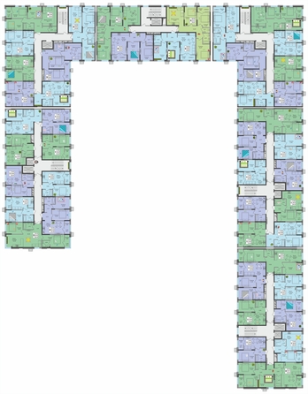 
  Продается 3-комн. квартира 75 м², в ЖК Зеленая территория, литера 1.1. Фото 3.