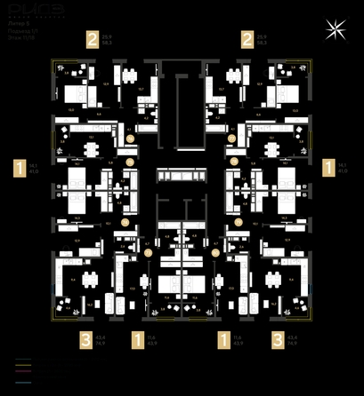 
  Продается 1-комн. квартира 43.9 м², в ЖК РИДЗ, литер 5. Фото 2.