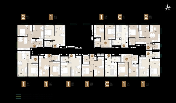 
  Продается студия 20.7 м², в ЖК ГРЕЙД, литер 14. Фото 2.