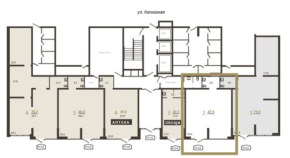 
  Продается офис 47.5 м², в ЖК Все Свои ВИП, литера 3. Фото 1.