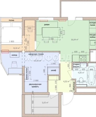 
  Продается 2-комн. квартира 51.3 м². Фото 1.