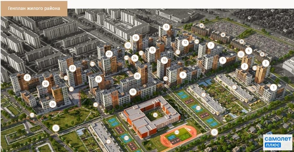
  Продается 2-комн. квартира 57.3 м², в ЖК Народные Кварталы, литер 1. Фото 12.