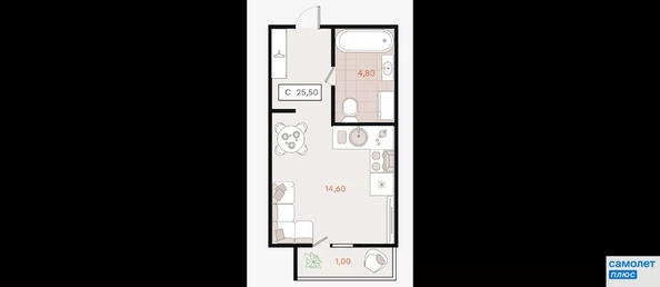 
  Продается студия 25.5 м², в . Фото 18.