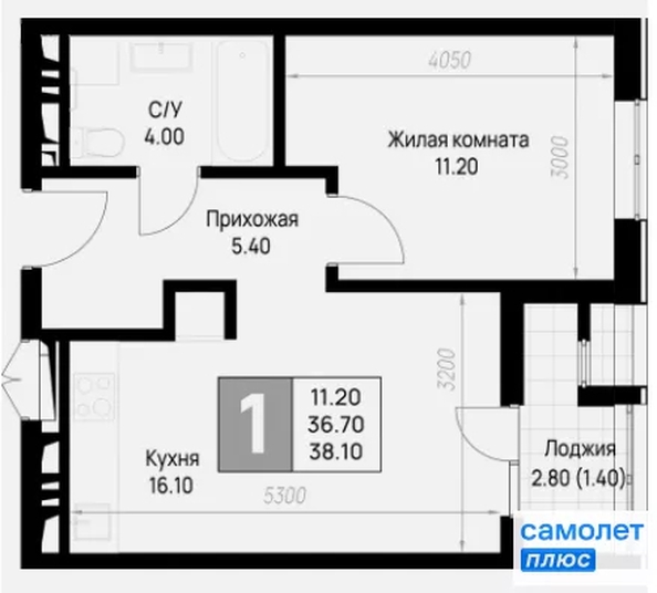 
  Продается 1-комн. квартира 38.1 м², в ЖК На Высоком берегу, дом 1. Фото 13.