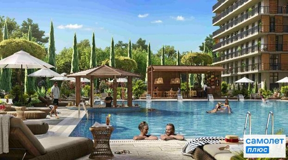 
  Продается номер в отеле 43 м², в ГК Корсаков, корпус 3. Фото 1.