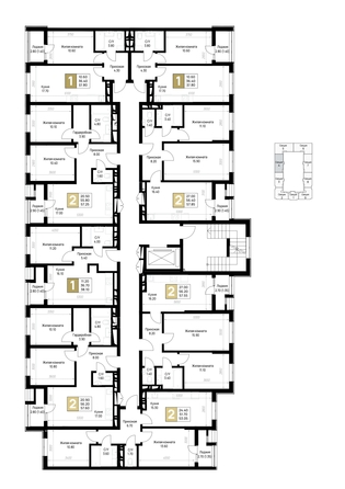 
  Продается 2-комн. квартира 53.05 м², в ЖК На Высоком берегу, дом 1. Фото 20.