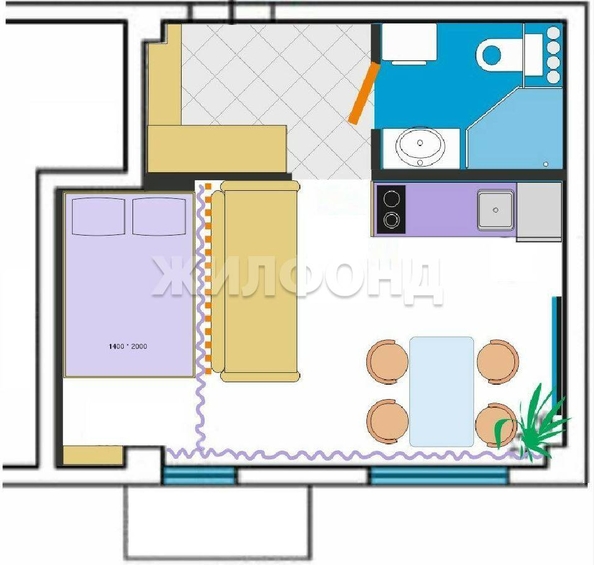 
   Продам 1-комнатную, 24.7 м², Молодогвардейская ул, 2/80

. Фото 6.