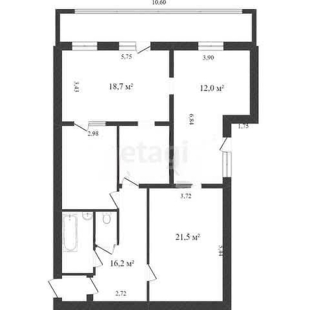 
  Продается 3-комн. квартира 91.7 м². Фото 11.
