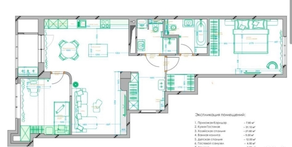 
  Продается 2-комн. квартира 86 м². Фото 23.