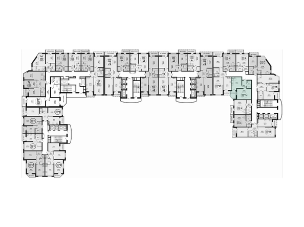 
  Продается 1-комн. квартира 42 м², в ЖК Гулливер, литер 3. Фото 2.