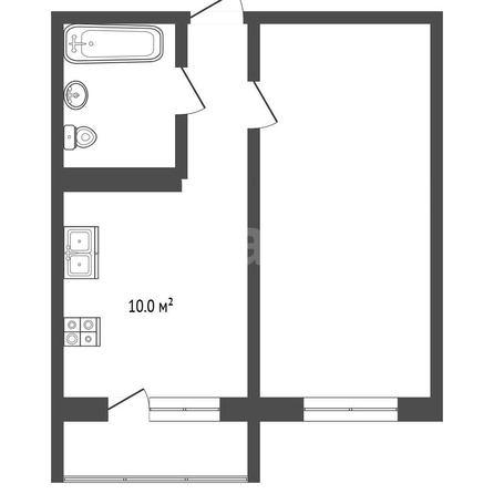 
  Продается 1-комн. квартира 33 м², в ЖК Гулливер, литер 1. Фото 1.