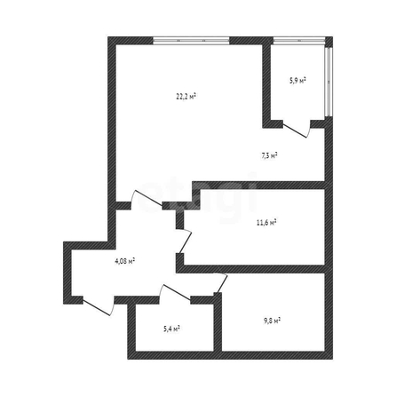 
  Продается 3-комн. квартира 66.9 м². Фото 1.