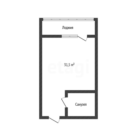 
  Продается студия 31.5 м². Фото 1.