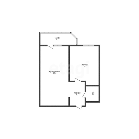 
  Продается 1-комн. квартира 41.5 м². Фото 1.