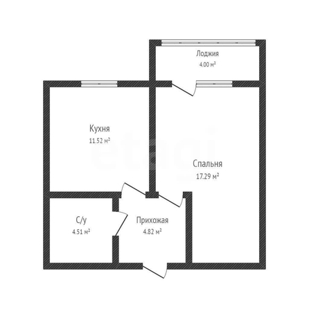 
  Продается 1-комн. квартира 43.4 м². Фото 1.