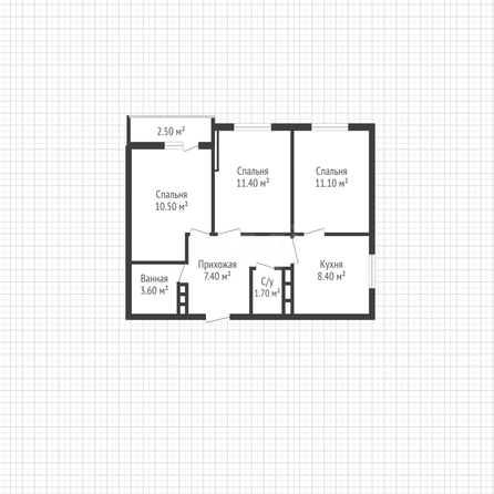 
  Продается 3-комн. квартира 54.1 м², в ЖК Дыхание, литер 15. Фото 1.