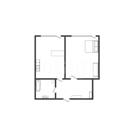 
  Продается 1-комн. квартира 45.7 м². Фото 1.