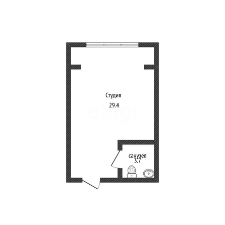 
  Продается студия 29.4 м². Фото 6.