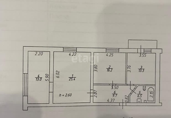 
  Продается 3-комн. квартира, 90 м², Лермонтова ул, д. 177
. Фото 17.