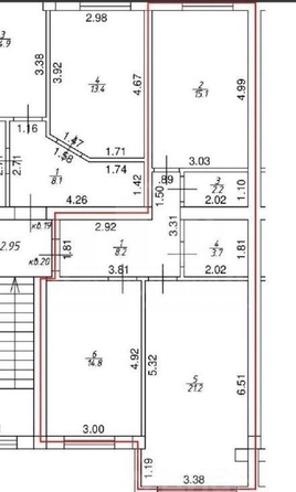 
  Продается 3-комн. квартира, 66 м², Галерейная ул
. Фото 15.