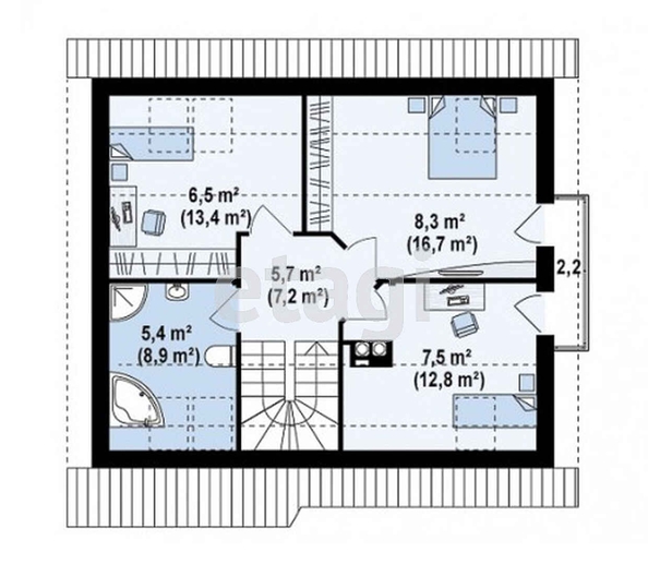 
   Продам дом, 120 м², Ставрополь

. Фото 35.