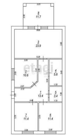 
   Продам коттедж, 88.9 м², Михайловск

. Фото 19.