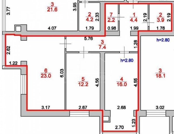 
  Продается 2-комн. квартира 69 м². Фото 1.