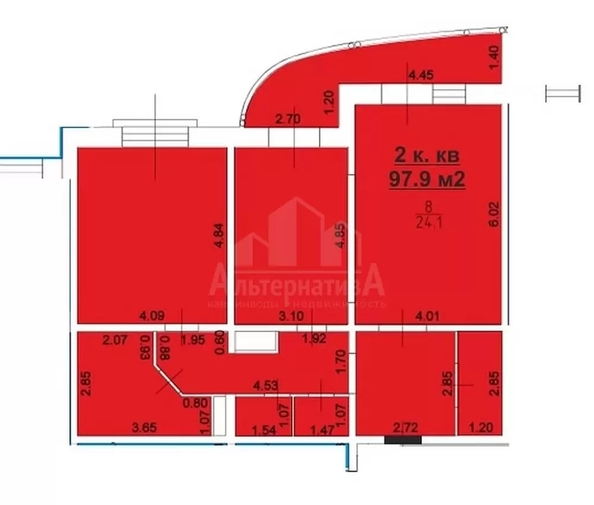 
  Продается 2-комн. квартира 97.9 м². Фото 2.