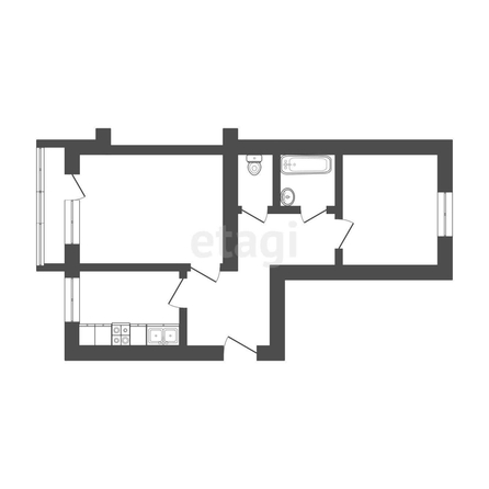 
   Продам 2-комнатную, 46.6 м², Мира ул, 155

. Фото 10.