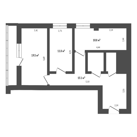 
   Продам 2-комнатную, 66.2 м², Чехова ул, 47

. Фото 12.