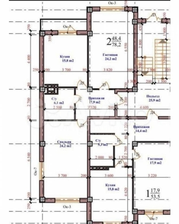 
  Продается 2-комн. квартира 78.2 м². Фото 2.