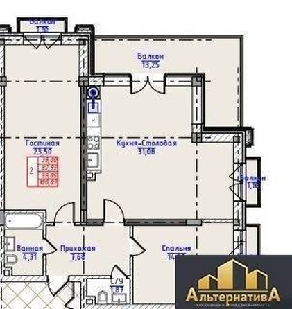 
  Продается 2-комн. квартира 100 м². Фото 4.