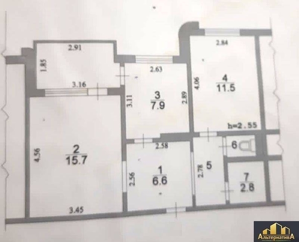 
  Продается 2-комн. квартира, 58 м², Чайковского ул
. Фото 15.