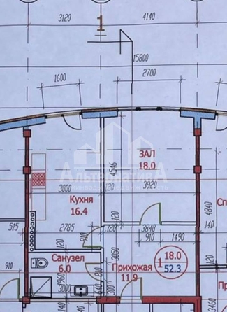 
  Продается 1-комн. квартира, 52 м², Московская ул
. Фото 3.