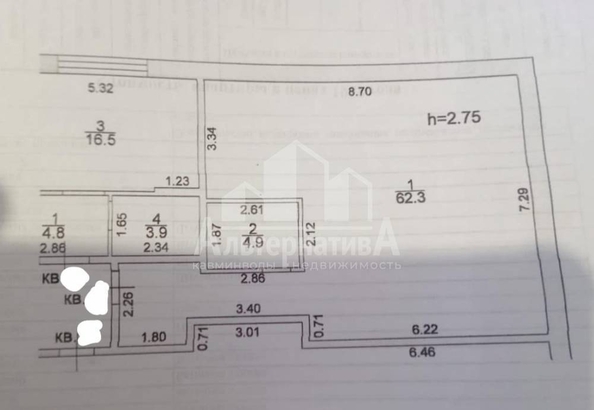 
   Продам 2-комнатную, 67 м², Куйбышева ул

. Фото 6.