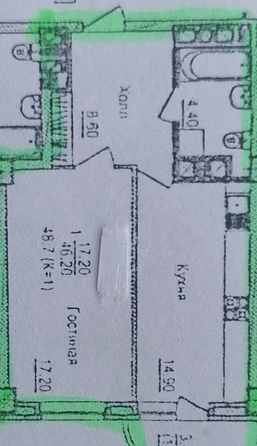 
  Продается 1-комн. квартира 49 м². Фото 9.